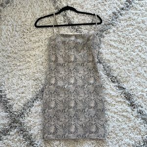Snake skin print dress